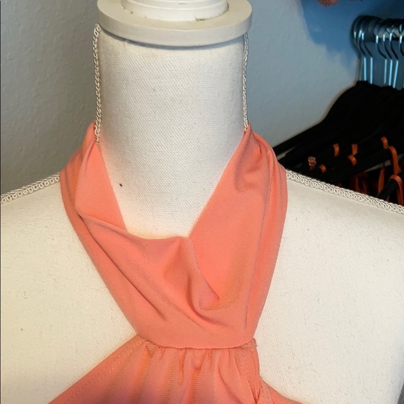 💫💫NWOT Women’s beautiful coral dressy dress. - Picture 2 of 6